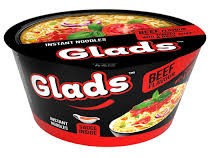 chi tiết GLADS Instantní Nudle V Misce S Hovězí Příchuti A Rajčatovo-Bazalkovou 85g