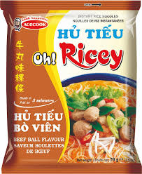 ACECOOK OhRicey Rýžové Nudle S Příchutí Hovězího Masa 70g