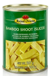 chi tiết ROYAL ORIENT Nákladané Bambusové Výhonky Proužky 567g