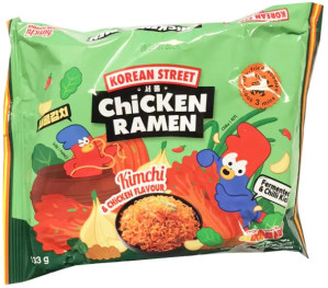KOREAN STREET Smažené Nudle Kimchi A Kuře 133g