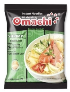 OMACHI Instantní Bramborové Nudle S Příchutí Krevety 80g