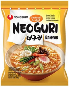 NONGSHIM NEOGURI Mild Instantní Nudle S Příchutí Mořské Plody 120g