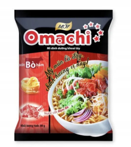OMACHI Instantní Bramoborové Nudle S Příchutí Hovězí 79g