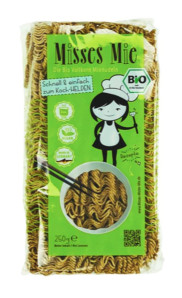 MR&MRS MIE Celozrnné Organické Nudle 250g