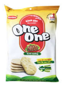 ONE ONE Rýžové Kreckry S Příchutí Hovězí BBQ 150g