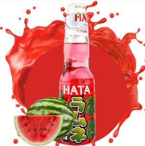 HATA KOSEN Bottle Ramune Watermelon 200ml (JP)