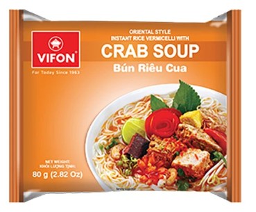chi tiết VIFON Instantní Rýžové Nudle S Krabí Příchutí 80g