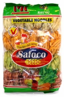 chi tiết SAFOCO Bezvaječné Zeleninové Sušené Široké Nudle 500g