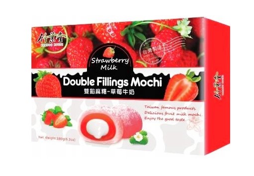 chi tiết BAMBOO HOUSE Double Filling Mochi S Příchutí Jahody 180g