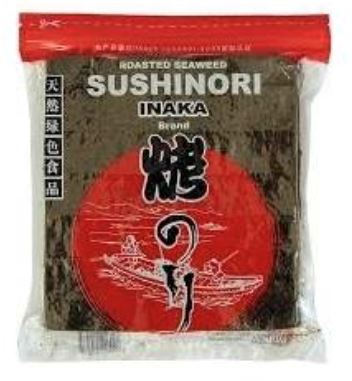 chi tiết INAKA Mořské Řasy Nori (Červený Obal) 140g