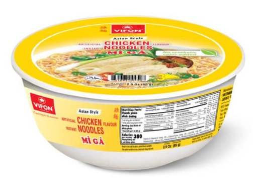 chi tiết VIFON Instantní Nudle Kuřecí BOWL 85g