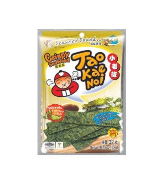 chi tiết TAOKAENOI Křupavé Mořské Řasy S Příchutí Wasabi 32g