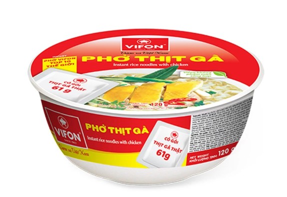 chi tiết VIFON Instantní Rýžová Polévka v Misce Kuřecí 120g