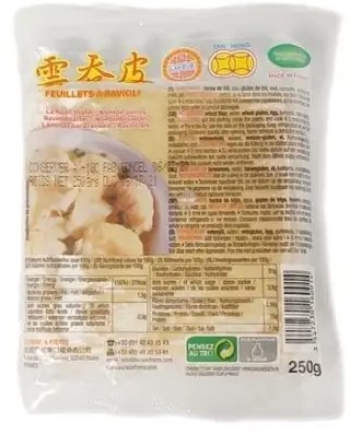 chi tiết LAKOVO Wonton Těstové Pláty 500g