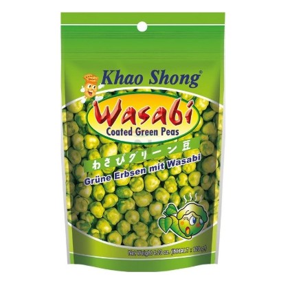 chi tiết KHAO SHONG Hrášky 120g Wasabi