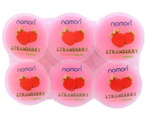 chi tiết NOMORI Pudding S Želé S Příchutí Jahoda 6x72g