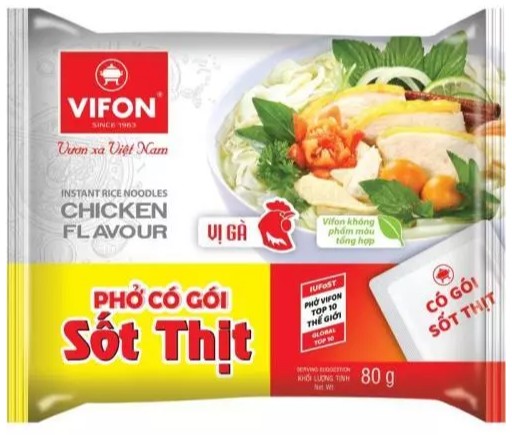chi tiết VIFON Pho s Kuřecí Příchutí 80g