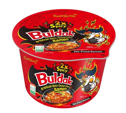 chi tiết SAMYANG Nudle 2x Spicy Hot Chicken Big Bowl 105g