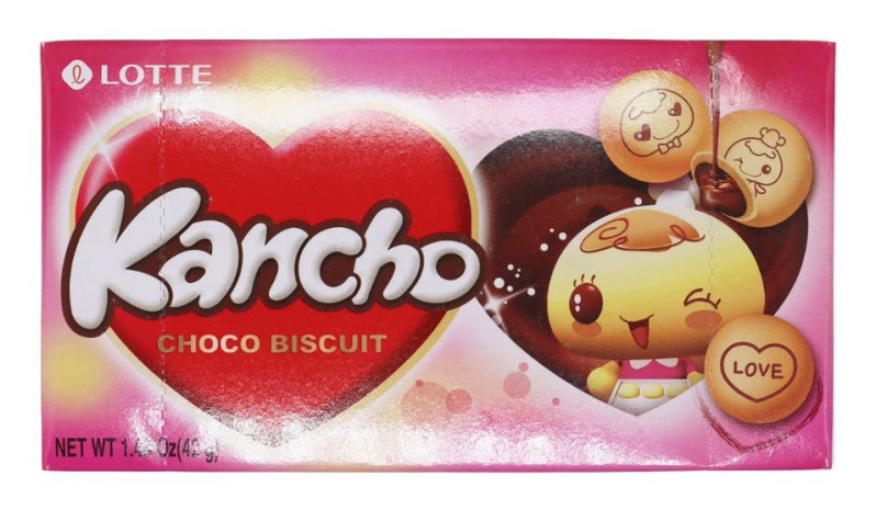 chi tiết LOTTE Kancho Choco Biscuit 42g