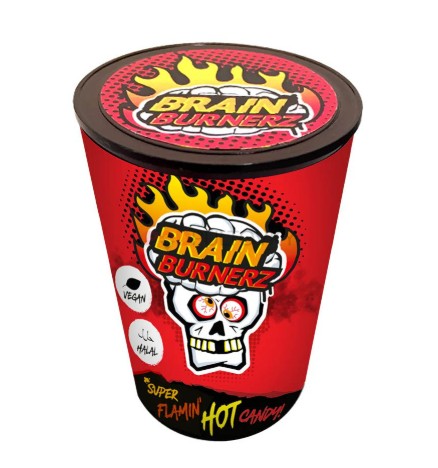 chi tiết BRAIN BLASTERZ Super Flamin Hot Candy Level 5 Sour 48g