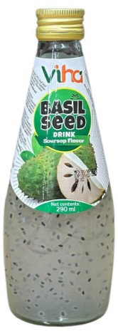 chi tiết VIHA Basil Seed Nápoje S Příchutí Gravioly 290ml