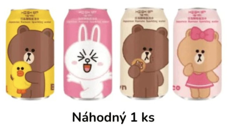 chi tiết HIGH UP Ramune Line Friends Sparkling Water Original 330ml