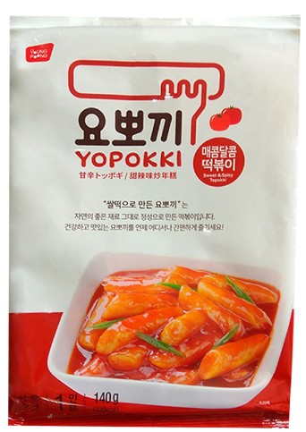 chi tiết KR Yoppoki Tteokbokki Sweet And Spicy 140g