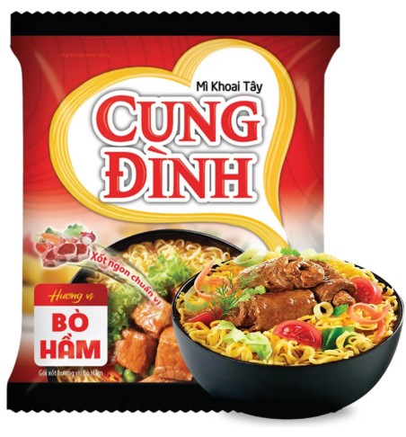 chi tiết CUNG DINH Instantní Nudle S Příchutí Hovězí 77g