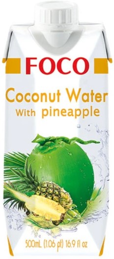 chi tiết FOCO Kokosový Nápoj S Ananasem 500ml