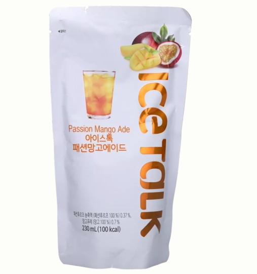 chi tiết ICE TALK Passion Fruit & Mango Ade 230ml