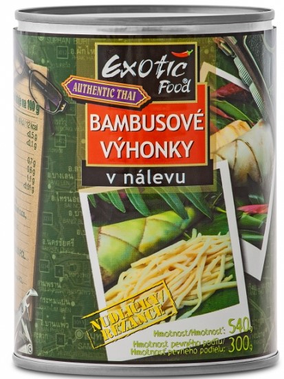 chi tiết EXOTIC FOOD Bambusové Výhonky Nudličky 540g