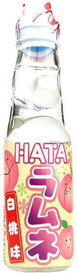 chi tiết HATA KOSEN Lahev Ramune Bílé Broskve 200ml (JP)