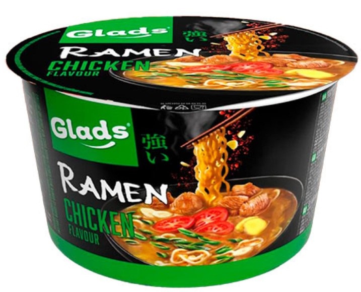 chi tiết GLADS Instantní Nudle Ramen S Příchutí Kuřecí 105g