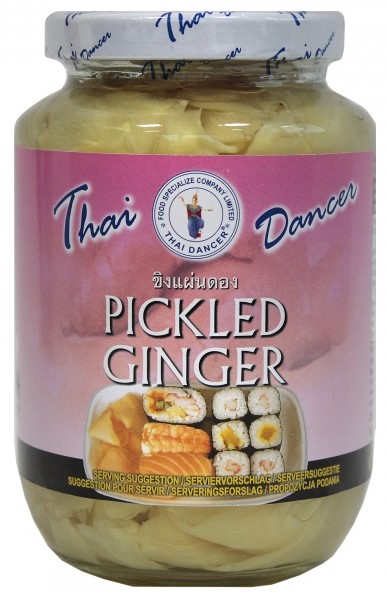 chi tiết THAI DANCER Nakládaný Zázvor Plátky V Octě 454g