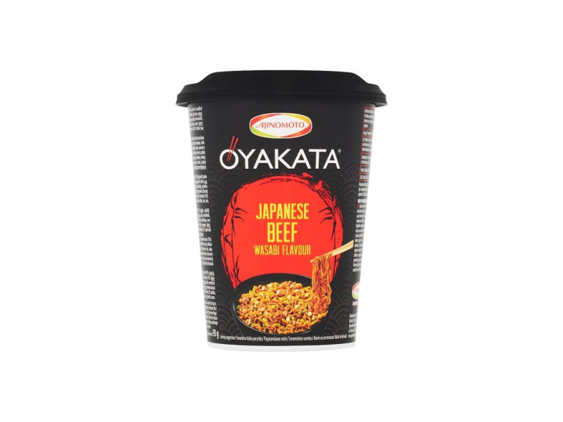chi tiết OYAKATA Instantní Ramen Nudle S Příchutí Hovězí Wasabi (Kelímek) 93g