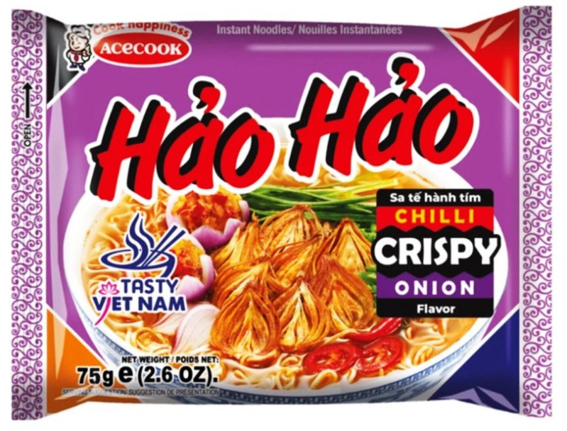 chi tiết HAO HAO Instantní Nudle S Příchutí Sate A Cibule 75g