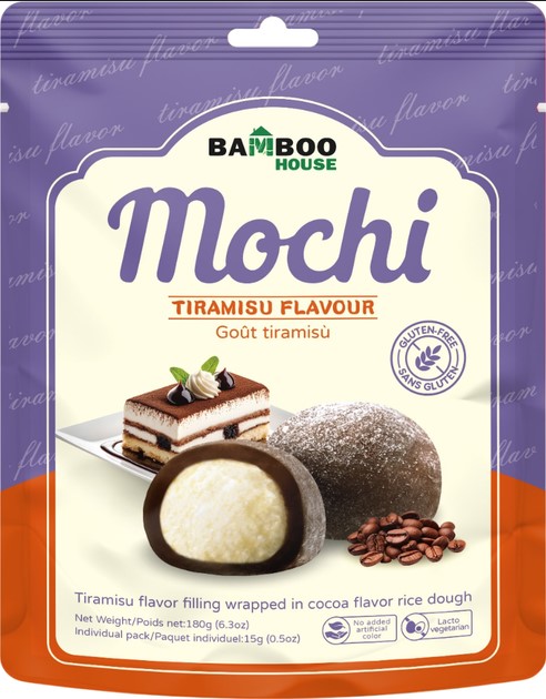 chi tiết BAMBOO HOUSE Tiramisu Mochi 180g