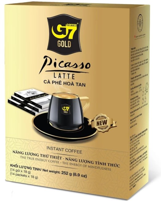 chi tiết TRUNG NGUYEN Instantní Káva G7 Gold Picasso 252g