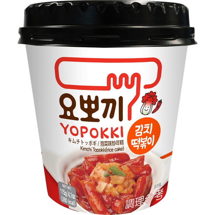 chi tiết YOPOKKI instantní Rýžové Kolačky Kimchi 115g