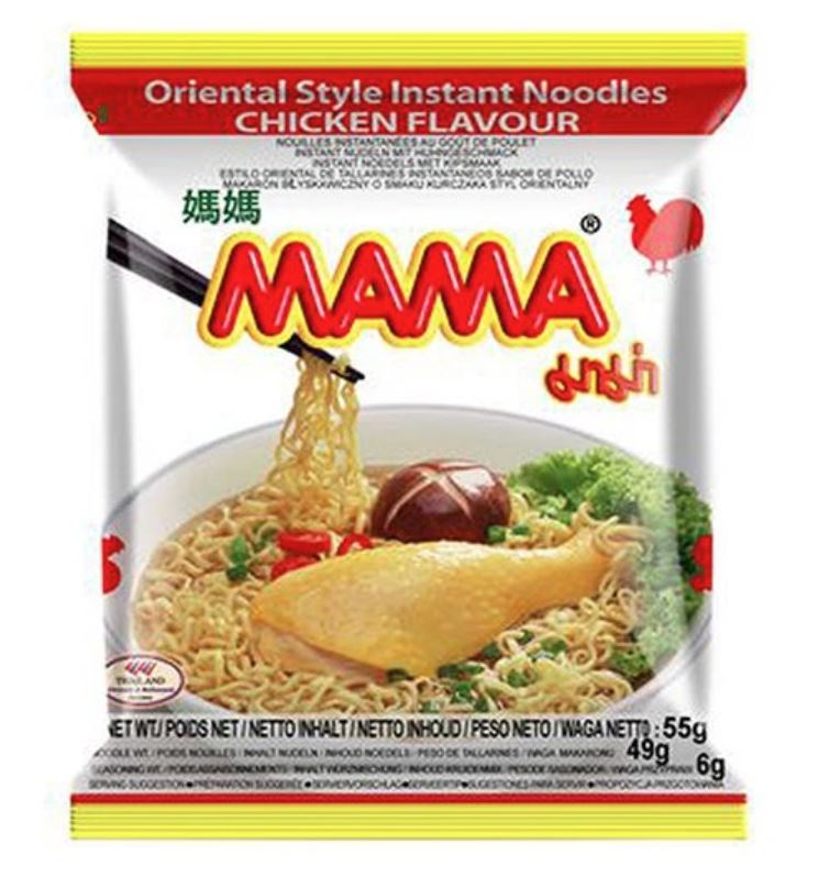 chi tiết MAMA Instantní Nudle S Příchutí Kuřecí 55g
