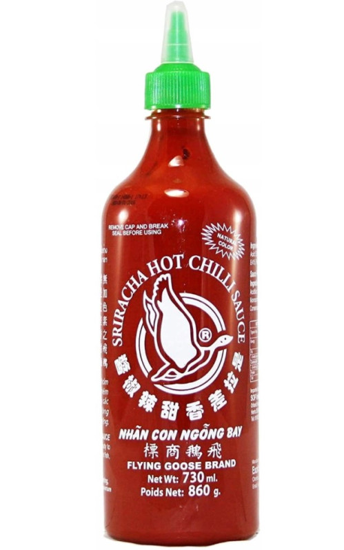 chi tiết FLYING GOOSE Srirracha Omáčka Palivá 730ml