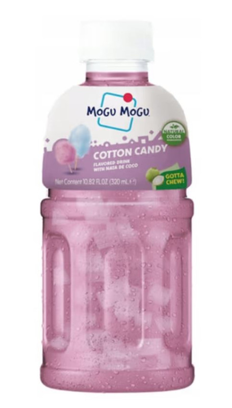 chi tiết MOGU MOGU Nápoj S Želé S Příchutí Cukrové Vaty 320ml