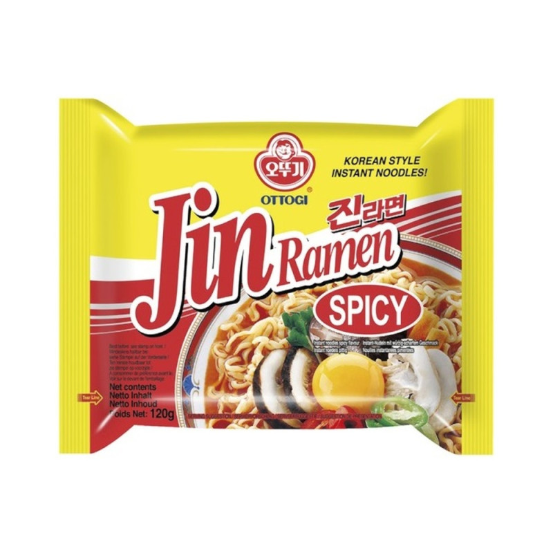 chi tiết JIN Instantní Ramen Nudle Pálivé 120g