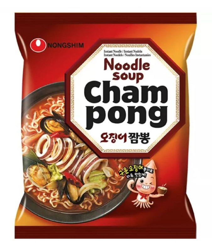 chi tiết NONGSHIM CHAM PONG Instantní Ramyun Nudle 124g