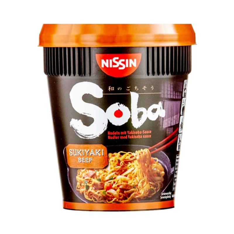 chi tiết CUP NOODLES Soba Nudle S Příchutí Sukiyaki Hovězí 89g