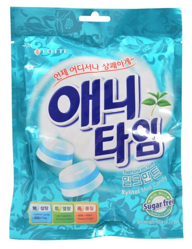 chi tiết LOTTE Bobóny Anytime Bluemarine Máta 60g