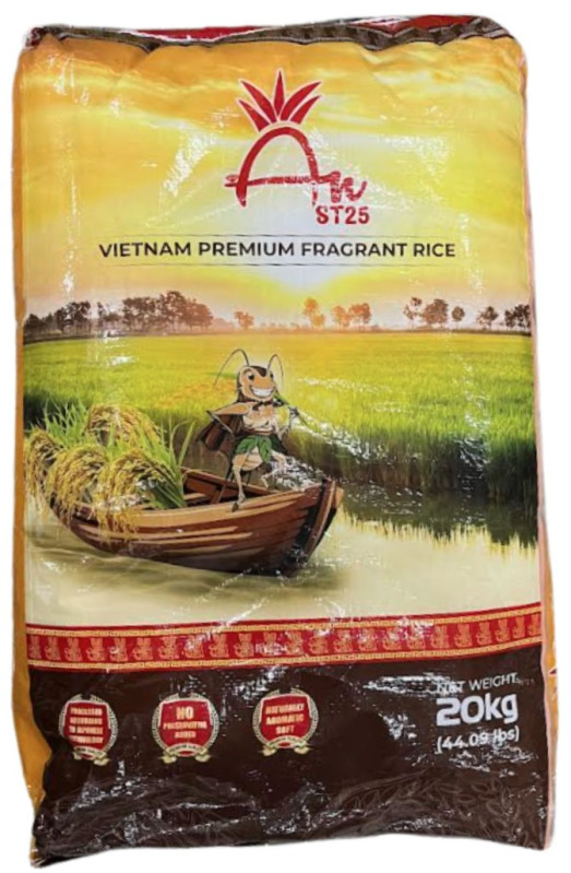 chi tiết AN ST25 Jasmínová Rýže 20kg