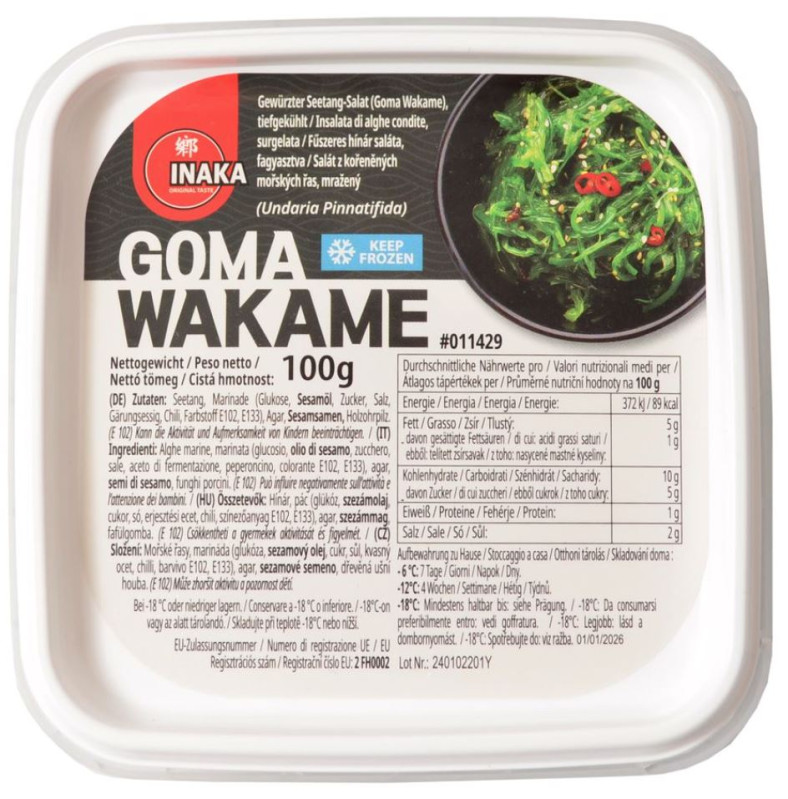 chi tiết INAKA Sušené Mořské Řasy Wakame 100g